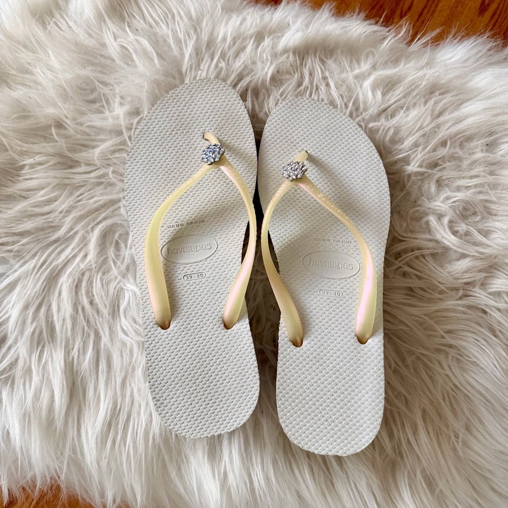 Havaianas Women's Platform Flip Flop Sandals with Crystals